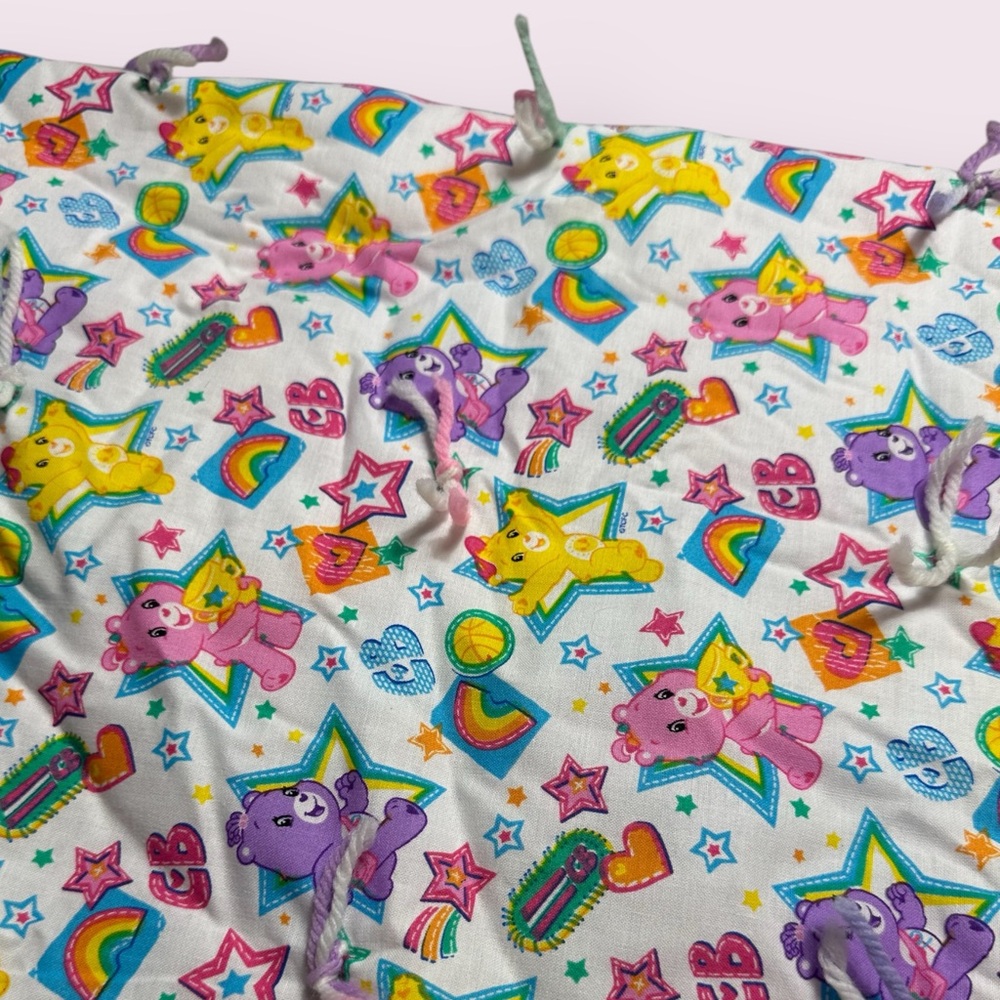 Vintage Hand Made Care Bears All Over Print Blanket - Picture 7 of 9